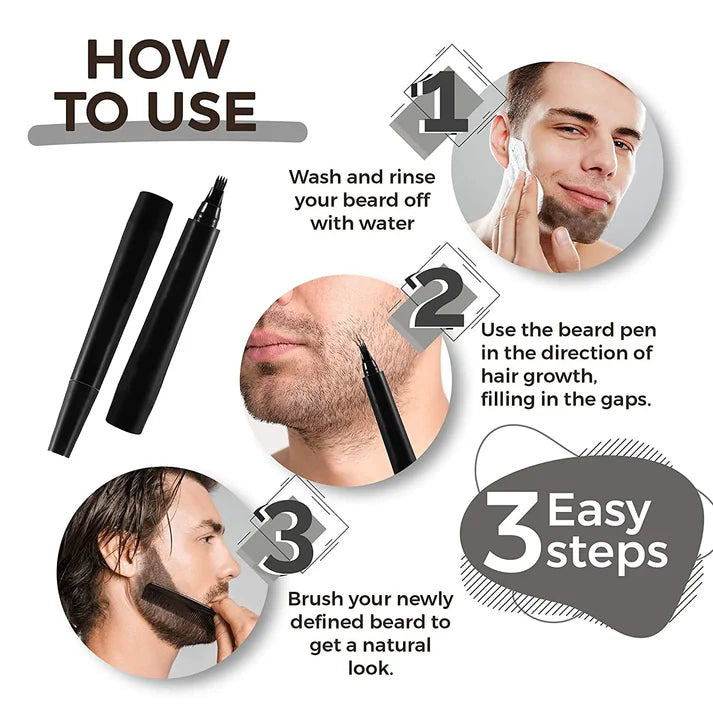 Beard Filler Pen (🔥Get Hair Brush Free🔥)