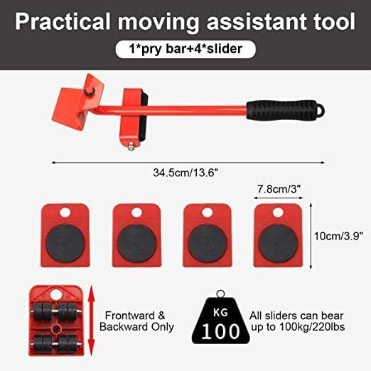 FURNITURE LIFTER MOVER TOOL SET